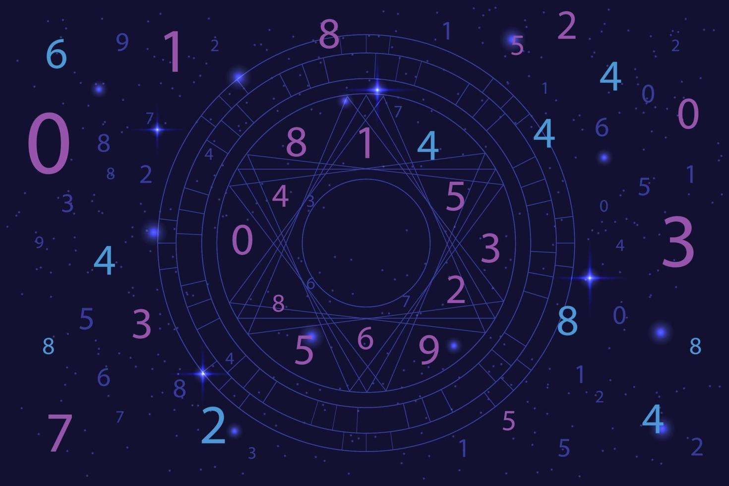 astrology-and-numerology-concept-with-numbers-over-starry-sky-free-vector